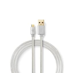 USB 2.0 -Synkronointi- ja Latauskaapeli | Kullattu, 2,0 m | USB-A-Urosliitäntä M