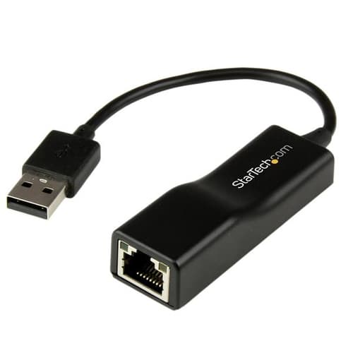 StarTech.com USB2100, Langallinen, USB, Ethernet, 200 Mbit/s, Musta