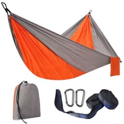 Camping riippumatto puuhihnoilla Oranssi