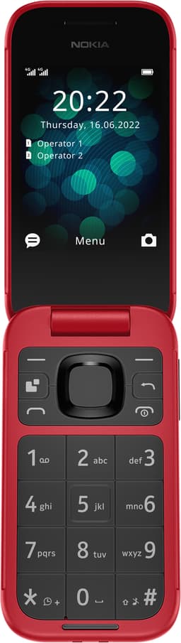 Nokia 2660 Flip matkapuhelin (punainen)
