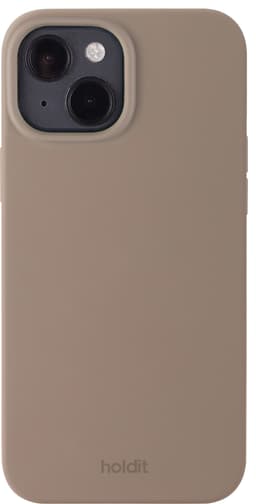 Holdit Silicone iPhone 14 suojakuori (ruskea)