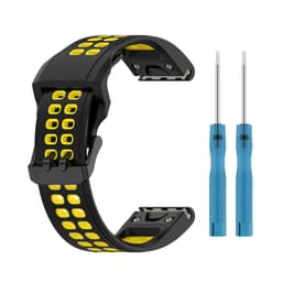 Kellon hihna silikonia Keltainen 22 mm Garmin Fenix 7/7 Solar/6 GPS/6 Sapphire GPS/Forerunner 955/COROS VERTIX
