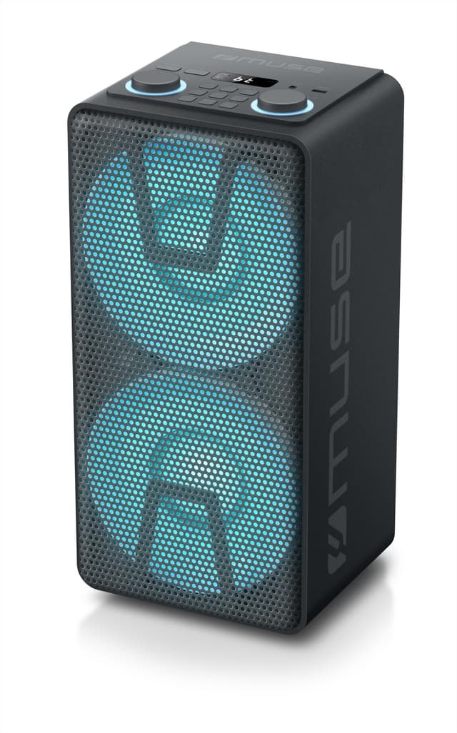 M-1805 DJ Party Speak Portable BT FM 150W, valkoinen LED