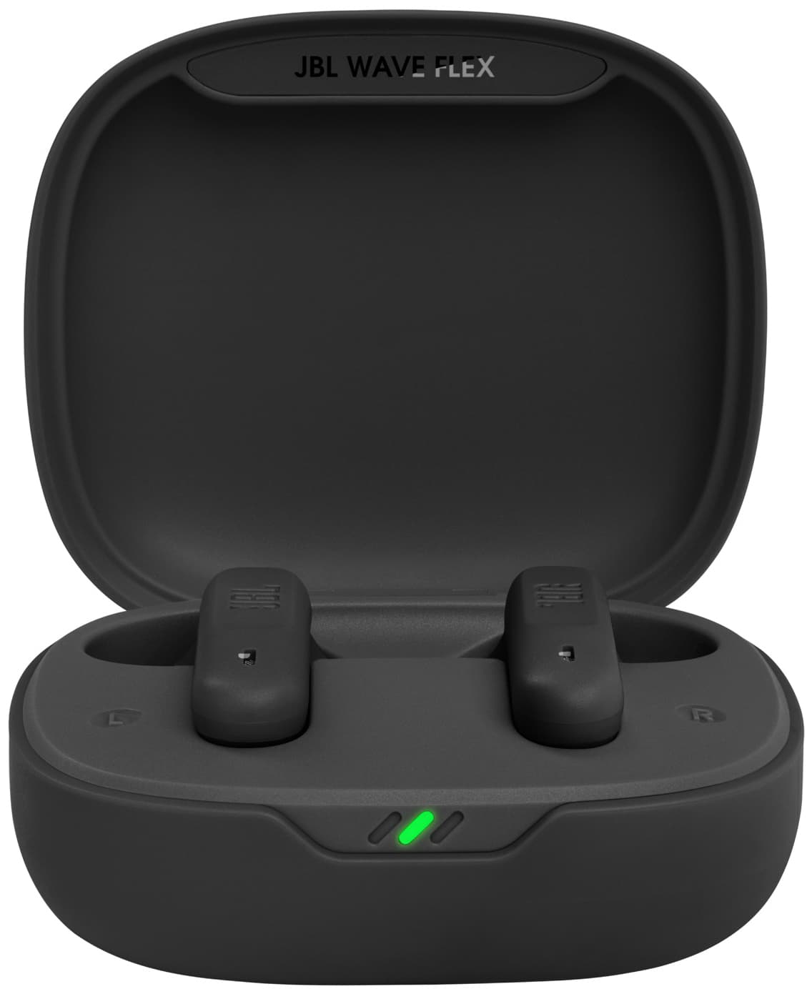 Black wireless in-ear headphones