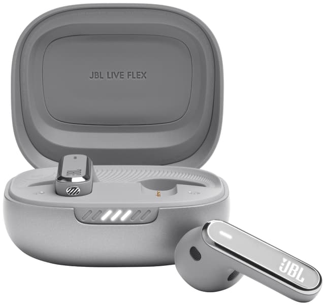 JBL Live Flex täysin langattomat in-ear kuulokkeet (hopea)