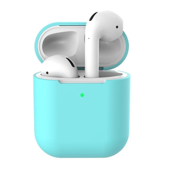 SKALO AirPods 1/2 Huippuohut silikoninen suojakuori kotelolle - Turkoosi