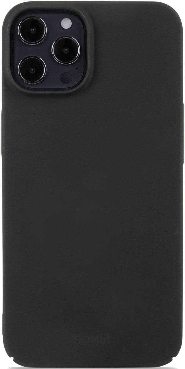 Holdit Slim Case iPhone 12/12 Pro suojakuori (musta)
