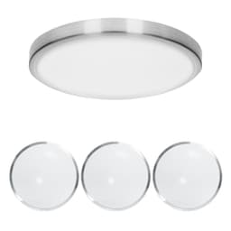ECD Germany 4 x LED-kattovalaisin 12W Ø 30 cm pyöreä 725 lumenia 220-240V