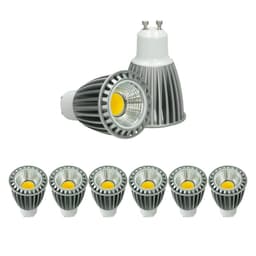 ECD Germany 6-pack GU10 COB Spot 9W - n. 466 lumenia - korvaa 60W