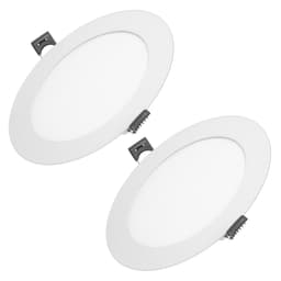 ECD Germany 2-pack LED upotettava valonheitin 9W - paneelikattospotti ultra