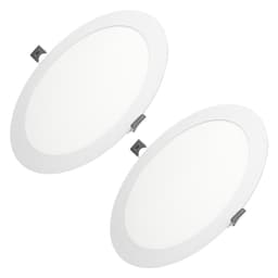 ECD Germany 2-pack LED upotettava valonheitin 18W - paneelikattovalaisin ultra