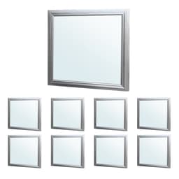 ECD Germany LED-paneeli 12W 30x30 cm - 9-pack - Ultraslim ohut - SMD 3014 -