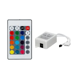 LED-kaukosäädin, jossa 24 painiketta RGB-nauhoille, sis. vastaanottimen.