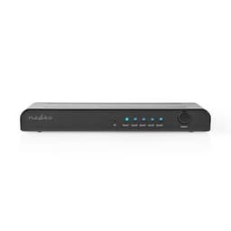 Nedis HDMI ™ Kytkin | 5-Porttinen port(s) | 5x HDMI™ tuloliitäntä | 1x HDMI™ lähtö | 4K@60Hz | 18 Gbps | Kauko-ohjattu | Metalli | Antrasiitti