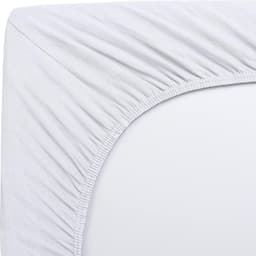 Djup ficka lakan premium bomull Valkoinen 100x200 cm+25 cm