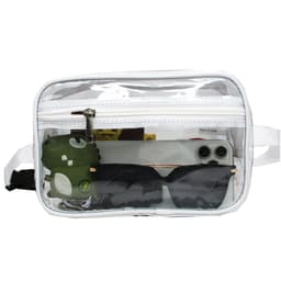 Transparent midjeväska crossbody-väska Valkoinen