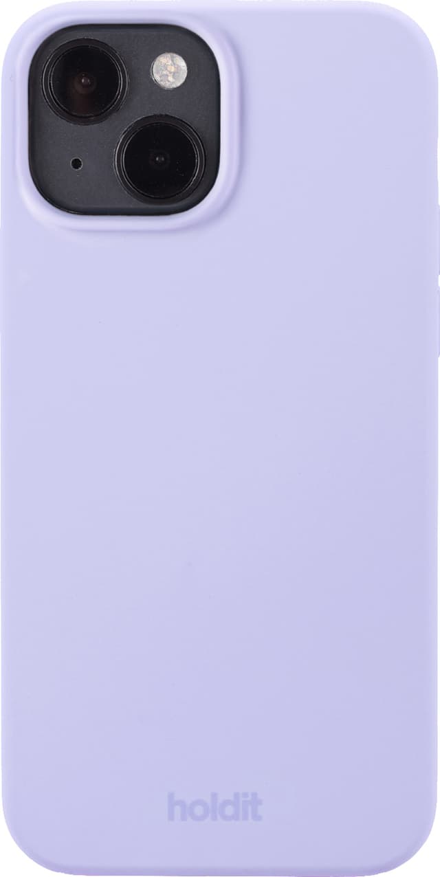 Holdit Silicone iPhone 15 suojakuori (violetti)