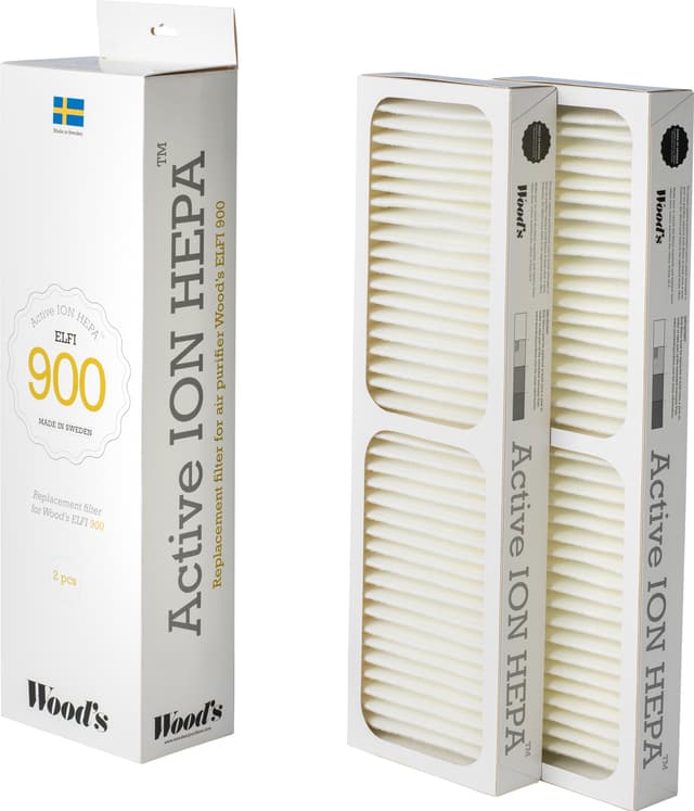 Woods Active ION HEPA ilmanpuhdistimen suodattimet WHE901 (2 kpl)