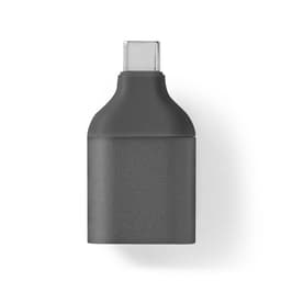 Nedis USB-C™ Sovitin | USB 3.2 Gen 1 | USB-C™ Uros | VGA Naaras | Full HD 1080p | Pyöreä | Niklattu | Harmaa / Musta | Kirjekuori