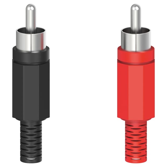 Hama 2x RCA juotettava liitin