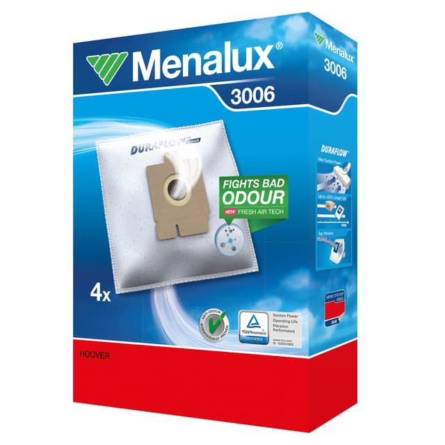 Menalux pölypussit 3006 (Hoover Freespace Evo)