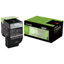 Lexmark 802K musta värikasetti (palautettava)
