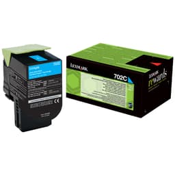 Lexmark 702C mustekasetti (syaani) - palautettava