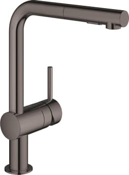 Grohe Minta hana ulosvedettävällä suuttimella, L-malli (Hard Graphite)