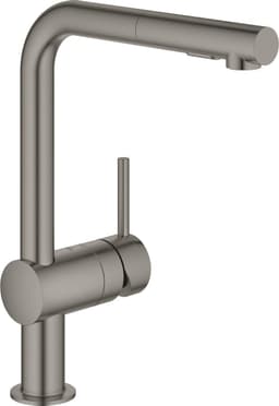 Grohe Minta hana ulosvedettävällä suuttimella, L-malli (Hard Graphite)