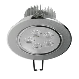 ECD Germany 5er Pack LED upotettava valonheitin 5W 230V - pyöreä Ø10,5cm - 342
