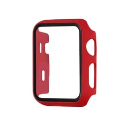 Apple Watch karkaistu lasi näytönsuojakotelo 42 mm Red