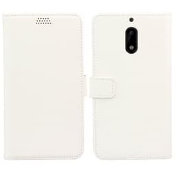 Lompakkokotelo 2-kortti Nokia 6 (TA-1021)  - valkoinen