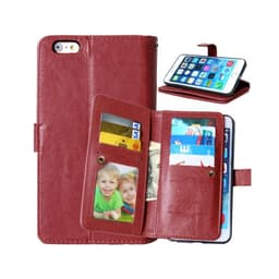 Lompakkotelo Flexi 9-kortti Apple iPhone 6 / 6S Plus  - ruskea