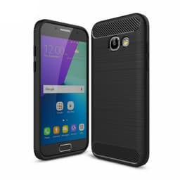 Harjattu TPU kuori Samsung Galaxy A5 2017 (SM-A520F)  - musta
