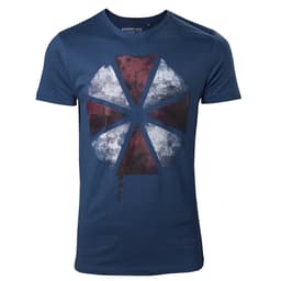 Resident Evil Blood Drip Umbrella t-paita (sininen) (M)