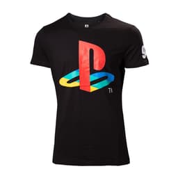 PlayStation t-paita - klassinen logo (musta) (S)