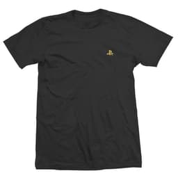 PlayStation t-paita - kultainen logo (M)