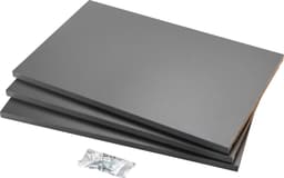 Epoq Standard kulmahylly 80x35 cm 3 kpl (grafiitti)