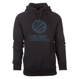 ESL tikattu huppari (XL) (musta)
