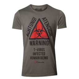 Resident Evil Warning t-paita (harmaa) (XXL)