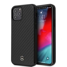 Mercedes Benz iPhone 12/iPhone 12 Pro Suojakuori Hiilikuiturakenne Musta