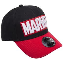 Marvel kaareva lippalakki (musta/punainen)