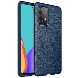 Nahkakuvioitu TPU kuori Samsung Galaxy A52 5G  - sininen
