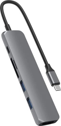 Hyper HyperDrive Bar USB-C 6-in-1 telakointiasema (avaruudenharmaa)