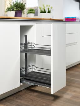 Epoq Dispensa Jr Classic 30 ulosvedettävät pöytäkaappihyllyt (harmaa)