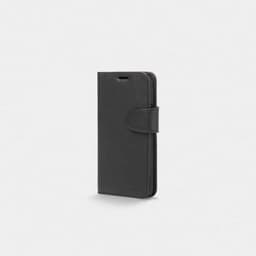 Trunk iPhone 12/iPhone 12 Pro Kotelo Leather Wallet Irrotettava Kuori Musta