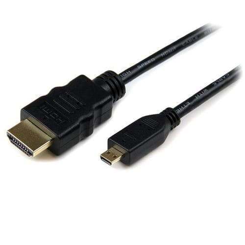 StarTech.com HDADMM50CM, 0,5 m, HDMI-tyyppi A (vakio), HDMI-tyyppi D (mikro), 3D, Musta
