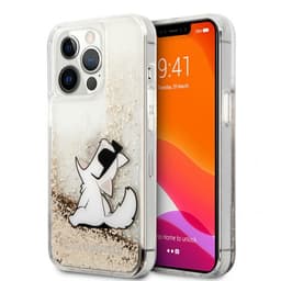 Karl Lagerfeld iPhone 13 Pro Max Kuori Liquid Glitter Kulta