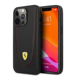 Ferrari iPhone 13 Pro Max Kuori Perforoitu Musta