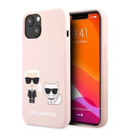 Karl Lagerfeld iPhone 13 Kuori Karl & Choupette Vaaleanpinkki